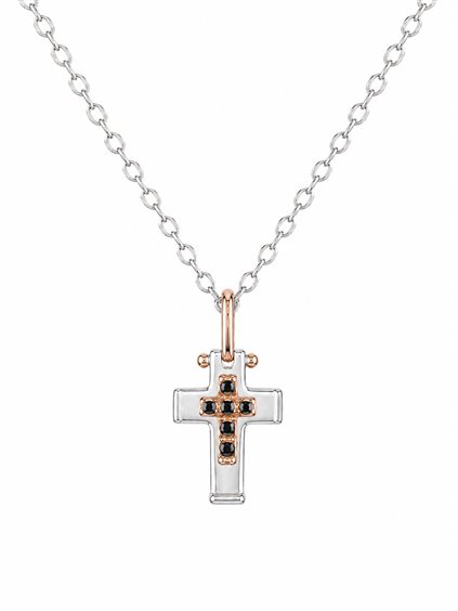 Charm Cianfrone Gioielli Man in Gold Diamante Black 0.03 Ct CHOR-3-198 - CHOR-3-198